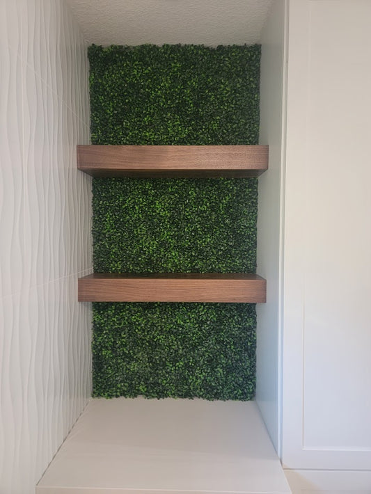 Seamless Walnut Miter Fold Shelf